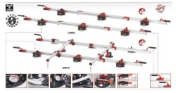 Sistem de transport pt. placi de dimensiuni mari, Easy-move MK IV - 8 ventuze RV175, 320cm - Raimondi-432EM04TA - Img 3