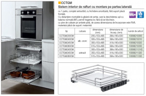 Sistem interior de rafturi cu montare pe partea laterală - Img 1