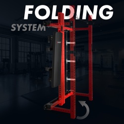 Aparat multifunctional POWER RACK HMS KLT34, Rosu - Img 6