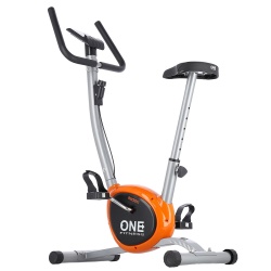 Bicicleta mecanica HMS ONE RW3011 Argintiu/Portocaliu - Img 2