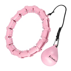 Cerc Hula Hoop cu Greutate HMS HHW02 43 cm, Negru - Img 1