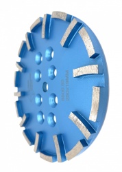Disc cu segmenti diamantati pt. slefuire pardoseli - segment fin - Albastru - 250 mm - prindere 19mm - DXDY.8500.250.63 - Img 5