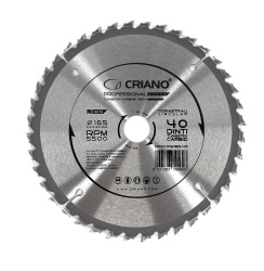 Disc Premium TCT - panza de fierastrau circular pentru taiat lemn, 165x20/16 cu 40 dinti din carbura de tungsten (vidia) - DXDY.PW165-40