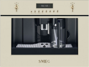 Expresor încorporabil, retro, Colonial/Cortina,  crem, Smeg CMS8451P
