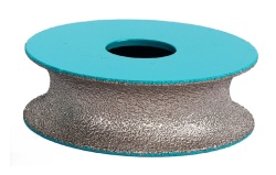Freza diamantata pentru profilare granit, marmura, gresie Profil Semicerc exterior, R-20mm, ∅75x22,23mm - BIHUI-DGW320 - Img 2