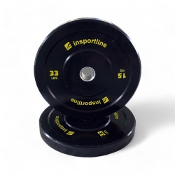 Greutate cauciucata inSPORTline Bumper Plate Lite 5 kg/ 50 mm - Img 2