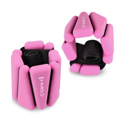 Greutati pentru incheieturi/ glezne HMS SNK01, 2x0.5 kg, Roz - Img 2