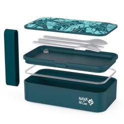 Lunchbox Nava We care 650ml albastru - Img 2
