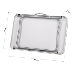 Masa camping Nils Camp NC340 60x40x50 cm, Gri inchis - Img 10
