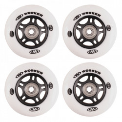 Roti WORKER 84mm si Rulmenti ABEC-9 chrome - Set 4 bucati - Img 1
