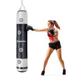 Sac de box inSPORTline Robkin 50 kg Negru/Alb - Img 5