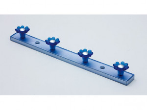 Şiruri de cuiere 8161 168, albastru plastic