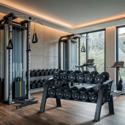 STR48 DOUBLE DUMBBELL RACK 6 PAIRS COMMERCIAL HMS - Img 2
