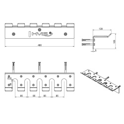Suport bare olimpice pentru perete HMS STR45 - Img 6