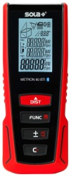 Telemetru cu laser roșu si bluetooth, Sola App - 60m, METRON 60 BTI - Sola-71027201