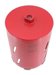 Carota diamantata Super PREMIUM ø152mm x 180mm x M16 pentru gaurire Beton armat, Zidarie, Granit - DXQZ.REDCORE.152 - Img 5
