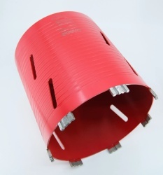 Carota diamantata Super PREMIUM ø182mm x 180mm x M16 pentru gaurire Beton armat, Zidarie, Granit - DXQZ.REDCORE.182