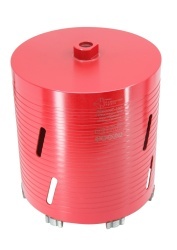 Carota diamantata Super PREMIUM ø182mm x 180mm x M16 pentru gaurire Beton armat, Zidarie, Granit - DXQZ.REDCORE.182 - Img 8
