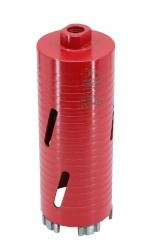 Carota diamantata Super PREMIUM ø76mm x 180mm x M16 pentru gaurire Beton armat, Zidarie, Granit - DXQZ.REDCORE.76 - Img 8