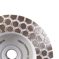 Disc cupa diamantat DiStar DGM pt. slefuiri Placi ceramice dure, diam. 45mm, gran. 100, ax M14 - DiStar-17483522005 - Img 2
