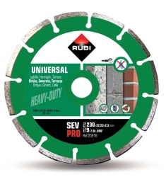 Disc diamantat pt. beton si caramida 230mm, SEV 230 Pro - RUBI-25916