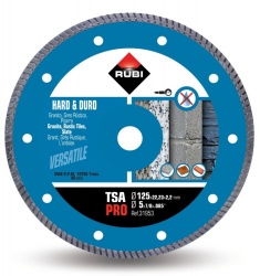 Disc diamantat pt. materiale foarte dure 125mm, TSA 125 Pro - RUBI-31953