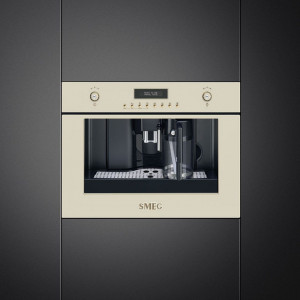Expresor încorporabil, retro, Colonial/Cortina,  crem, Smeg CMS8451P