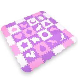 Foam Puzzle Playmat w/ Playpen inSPORTline Burgino 30 x 30 x 1 cm, 36 Pieces - Img 2