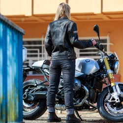 Geaca Moto Piele pentru Femei W-TEC Black Heart Lizza - Img 12