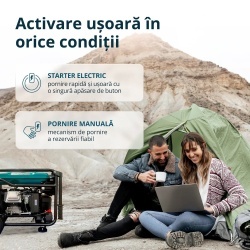 Generator de curent 6.5 kW inverter - benzina - Konner & Sohnen - KS-6500iE - Img 3