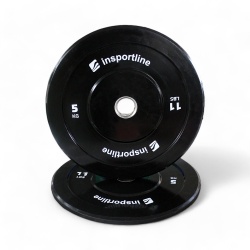 Greutate cauciucata inSPORTline Bumper Plate Lite 5 kg/ 50 mm - Img 2