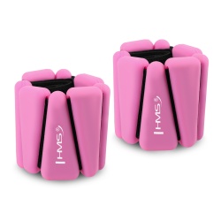 Greutati pentru incheieturi/ glezne HMS SNK01, 2x0.5 kg, Roz