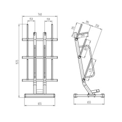 Greutati Pump Set SBP22 HMS 20KG + Suport STR40 - Img 7