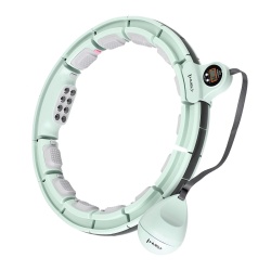 HHM13 HULA HOOP GREEN MAGNETIC WITH WEIGHT + COUNTER HMS - Img 1