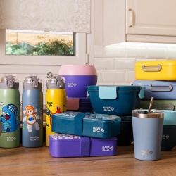 Lunchbox Nava We care 650ml albastru - Img 3