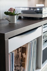 MÂNER MOBILĂ UA04-1200 NEGRU MAT - Img 3