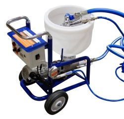 Masina multifunctionala de tencuit, gletuit, izolatii, debit max. 0-12 L/min, 1.5kW Monofazata, 20 bar, cuva plastic 35L - CNO-MFS12 - Img 4