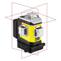 Nivelă laser 3D cu linie roșu Nivel System CLx3R cu tijă de ancorare LP36 - Img 2