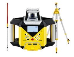 Pachet nivelă laser rotativă Nivel System NL620R Digital, cu receptor RD600 Digital, cu pante manuale X/Y și funcție TILT, trepied SJJ32, stadie LS35