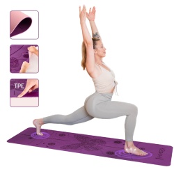 Saltea Yoga HMS YM10 TPE, Albastru Inchis - Img 7