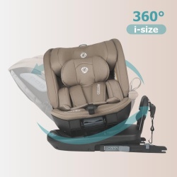 Scaun auto rotativ iSize Coccolle Velsa Taupe brown - Img 6