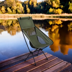 Scaun pliabil camping Nils Camping NC3322 ULTRA LIGHT, Albastru �nchis - Img 2