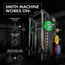ARES PRO TRAINING GATE WITH PULL-UP BAR AND STACK COMMERCIAL HMS - Img 10