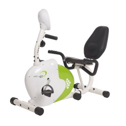 Bicicleta Magnetica Recumbent HMS R9259, alb-verde - Img 2