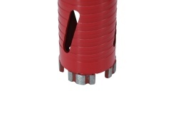 Carota diamantata Super PREMIUM ø52mm x 180mm x M16 pentru gaurire Beton armat, Zidarie, Granit - DXQZ.REDCORE.52 - Img 7