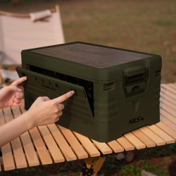 Cutie pliabila camping 2in1 HMS NCB4002, 50 l, Verde - Img 5