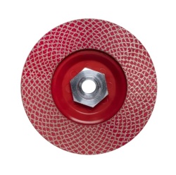 Disc lamelar diamantat pt. slefuit granit, gresie, portelan, sticla - #200, Ø115mm, M14 - RUBI-32931 - Img 2