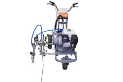 Echipament airless pentru trasat marcaje rutiere - Complet Echipat - 1/4", 2 pistoale, 1.8L/min, 5.5hp Honda - CNO-APSR-Duo-Honda - Img 2
