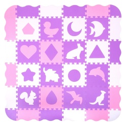 Foam Puzzle Playmat w/ Playpen inSPORTline Burgino 30 x 30 x 1 cm, 36 Pieces - Img 3