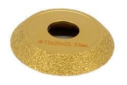 Freza diamantata pentru profilare granit, marmura, gresie, Profil V, 75x22,23 #45 - DXDY.FPP.V1 - Img 2